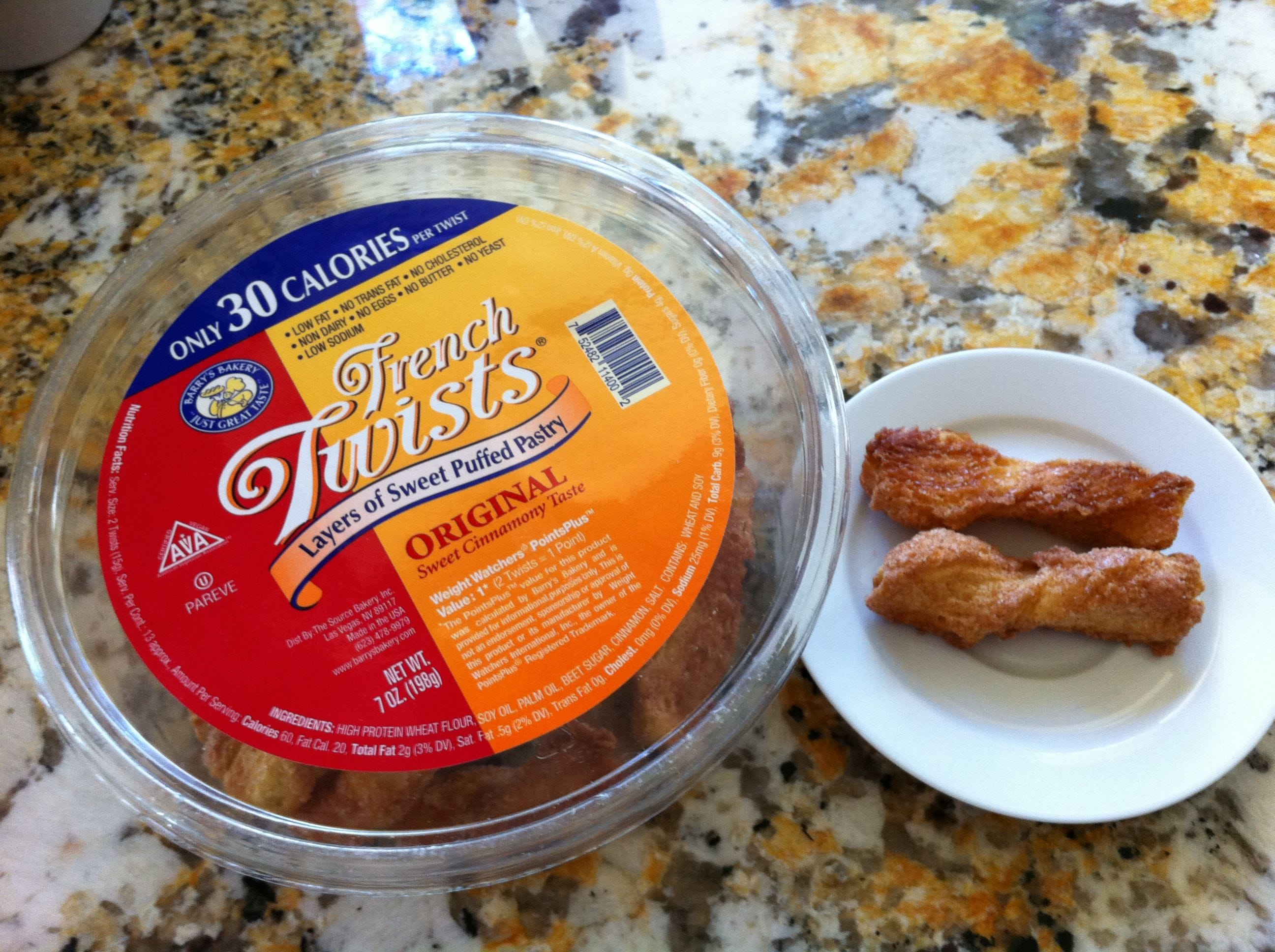 French Twists Sweet Puffed Pastries 1 Points Plus LaaLoosh