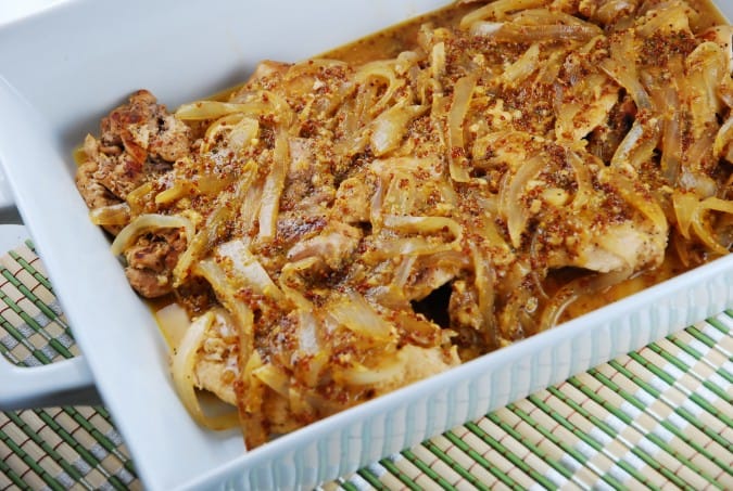 Onion Honey Dijon Chicken