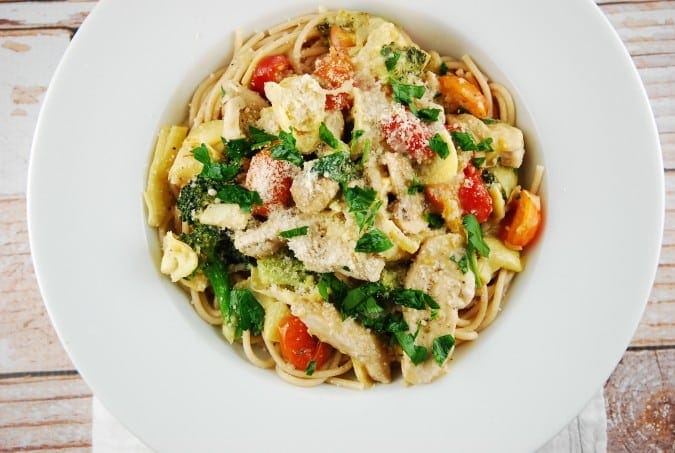 Artichoke Chicken Pasta