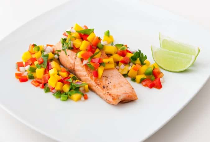 Salmon with Mango Salsa