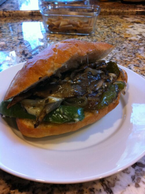 Vegetarian Philly Cheese Steak Sandwich Recipe LaaLoosh