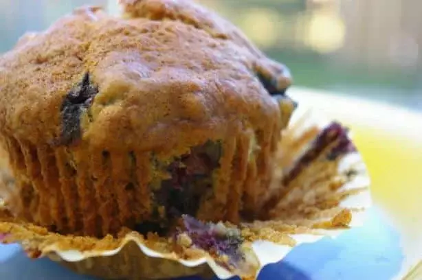 banana blueberry muffins