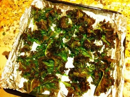 baked kale chips