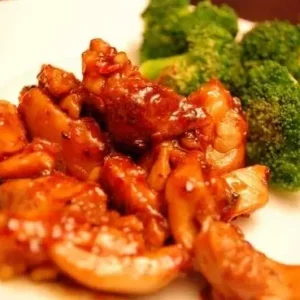 orange and chipotle glazed chicken