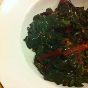 simple sauteed swiss chard