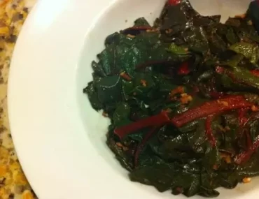 simple sauteed swiss chard