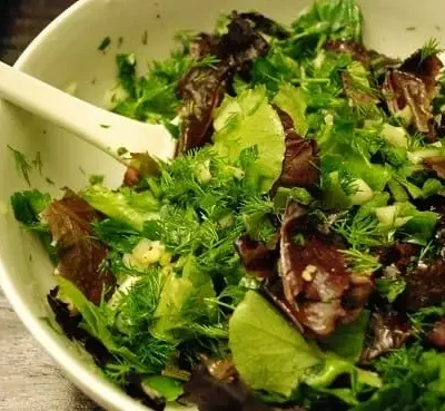 spicy green salad