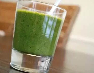 glowing green smoothie