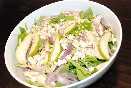 arugula and pear salad