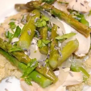 lavender chicken recipe with asparagus