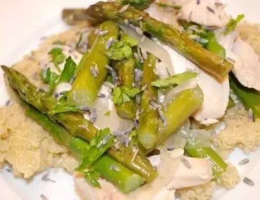 lavender chicken recipe with asparagus