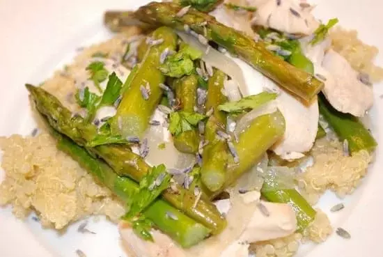 lavender chicken recipe with asparagus