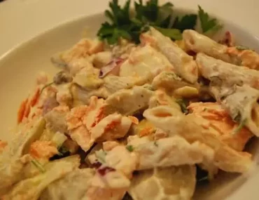 poached salmon pasta salad