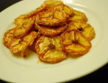 baked banana chips