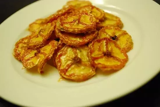 baked banana chips