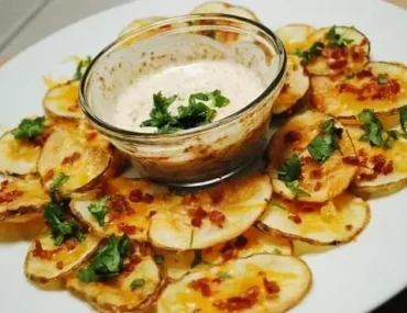 cheesy bacon ranch baked potato slices