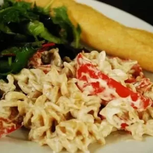 roasted red pepper alfredo pasta