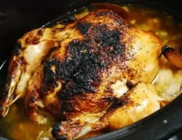 crock pot rotisserie chicken