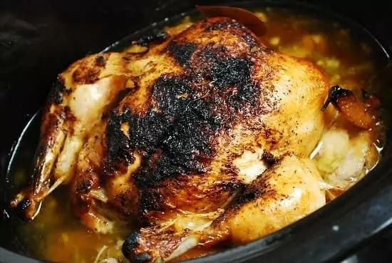 crock pot rotisserie chicken