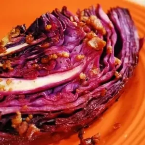 oven roasted cabbage wedge