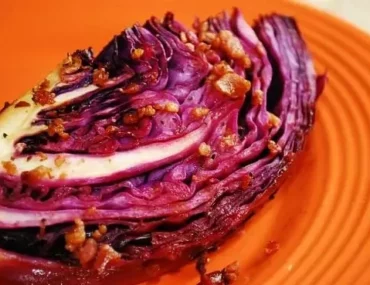 oven roasted cabbage wedge