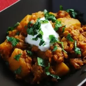 pumpkin lentil stew