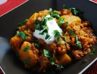 pumpkin lentil stew