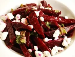 beet and goat cheese salad