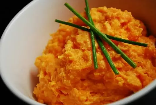 mashed sweet potatoes