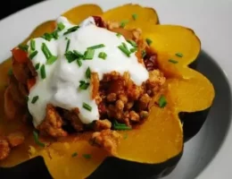 pork stuffed acorn squash