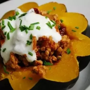 pork stuffed acorn squash