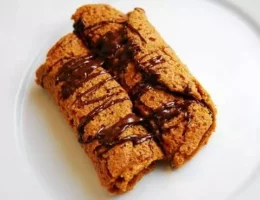 chocolate and peanut butter cookie roll ups