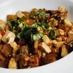 eggplant and tofu stir fry