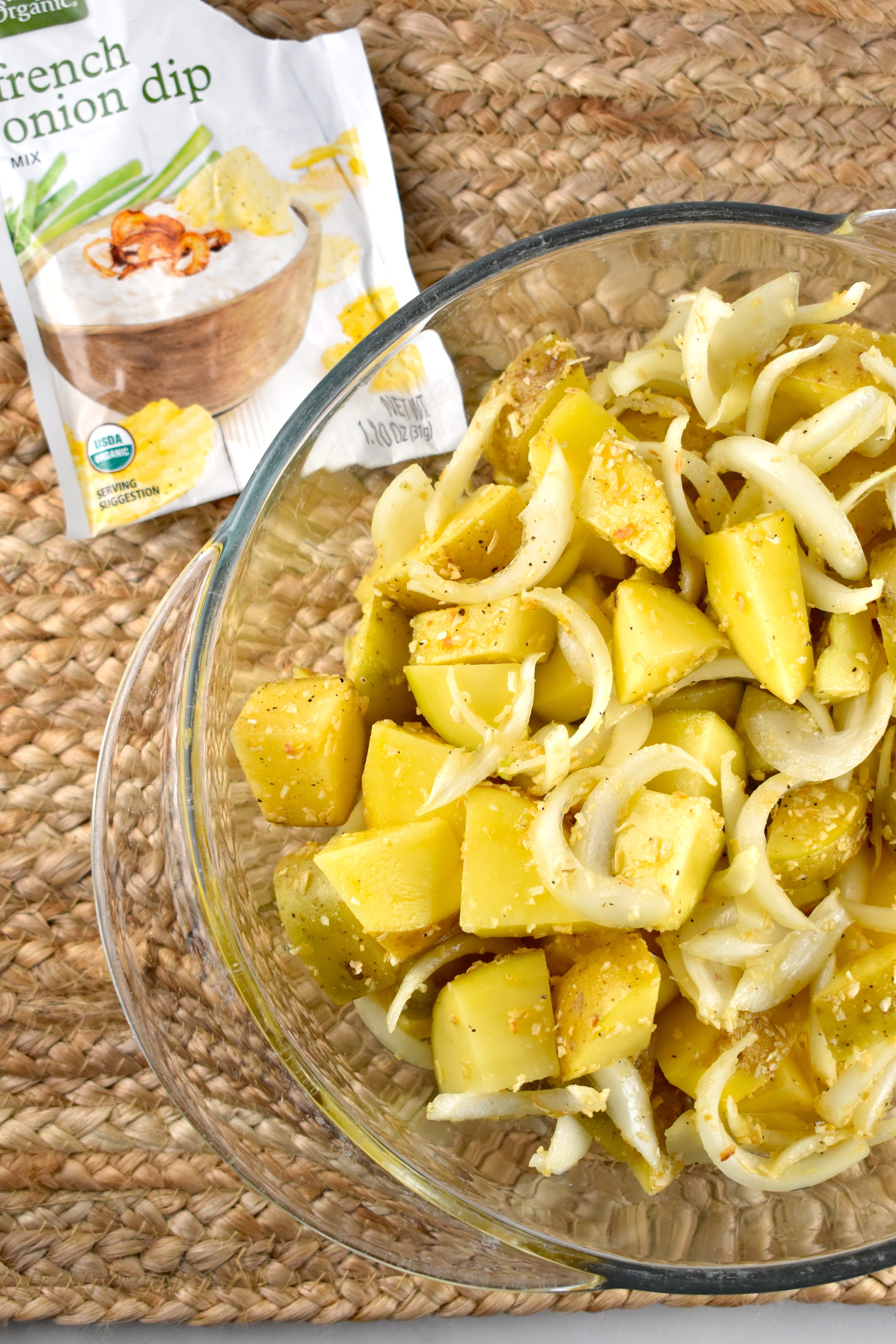 Roasted French Onion Potatoes 3 Points LaaLoosh