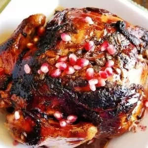 sage and pomegranate roasted chicken