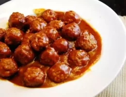 hot and sweet mini meatballs