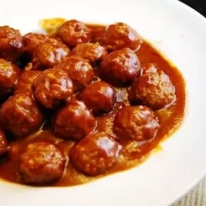 hot and sweet mini meatballs