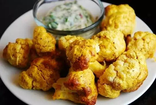 indian spiced roasted cauliflower