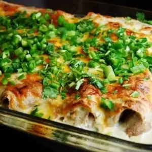 white chicken and cheese enchiladas