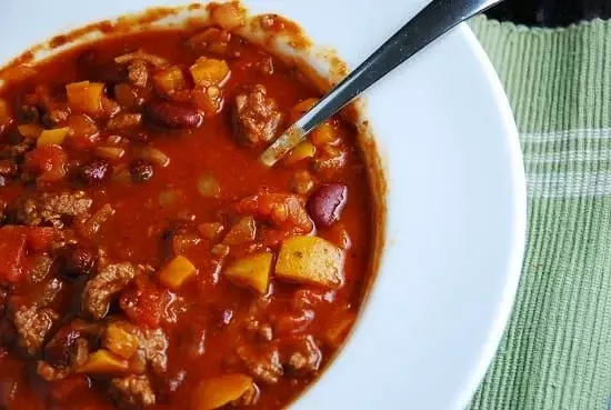 light beef chili