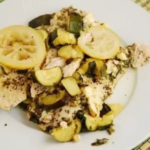 chicken with zucchini and feta