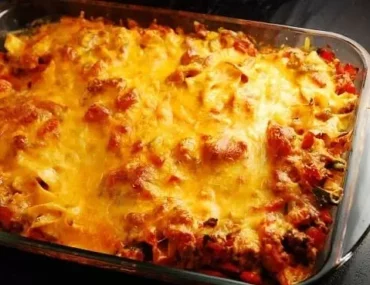 ground beef and cheddar casserole