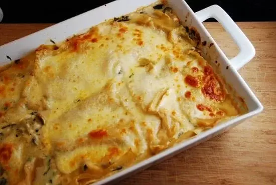 spinach mushroom lasagna