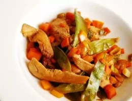 chicken stir fry with date molasses