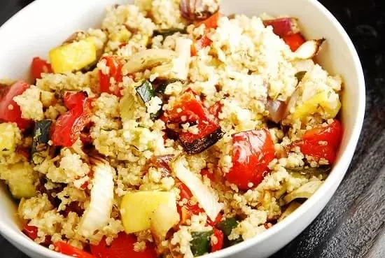 roasted vegetable quinoa salad