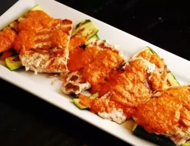 salmon with spanish romesco sauce