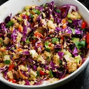 crunchy thai quinoa salad