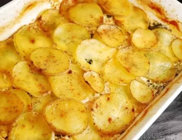 spinach feta potato au gratin