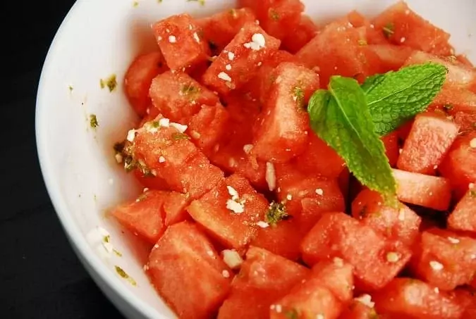 watermelon feta salad