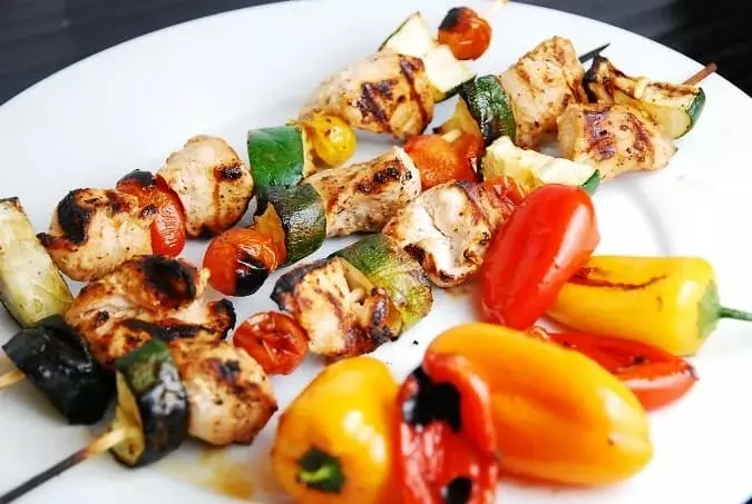 lebanese grilled chicken kebabs